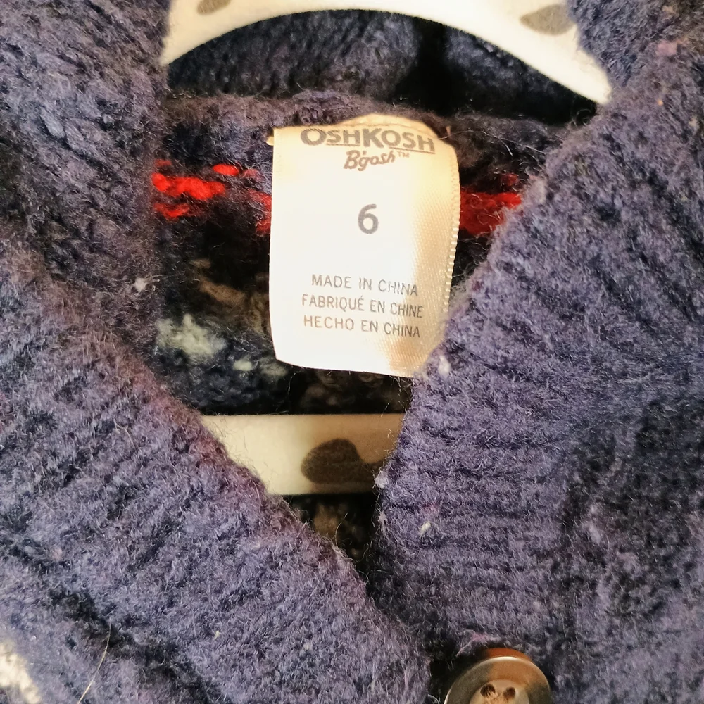 Osh Kosh B'Gosh Fair Isle Inspired Girls Poncho 6